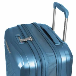 Clearance Gabol Queens 4 Rollen Kofferset 3-teilig mit Dehnfalte azul