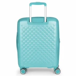 Best Gabol Queens 4 Rollen Kofferset 4-teilig mit Dehnfalte verde menta