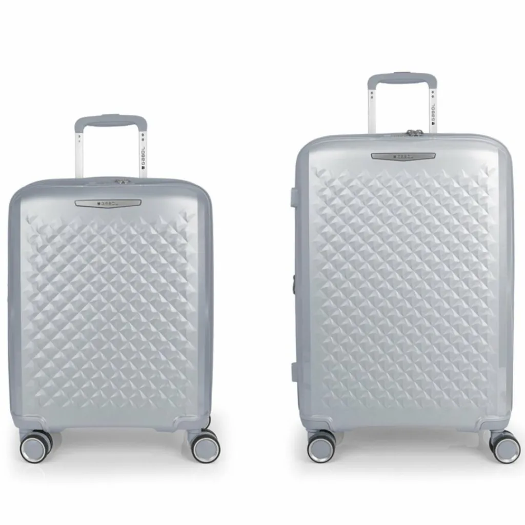 Outlet Gabol Queens 4 Rollen Kofferset 2-teilig mit Dehnfalte plata