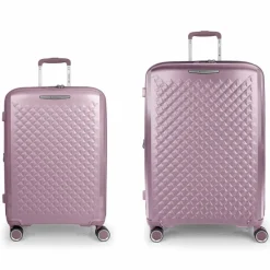 Discount Gabol Queens 4 Rollen Kofferset 2-teilig mit Dehnfalte lila