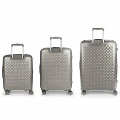 Gabol Koffersets Als Hartgepäck|Koffersets 3-Teilig<Queens 4 Rollen Kofferset 3-teilig mit Dehnfalte champagne