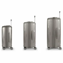 Gabol Koffersets Als Hartgepäck|Koffersets 3-Teilig<Queens 4 Rollen Kofferset 3-teilig mit Dehnfalte champagne