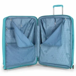 New Gabol Queens 4 Rollen Kofferset 2-teilig mit Dehnfalte verde menta