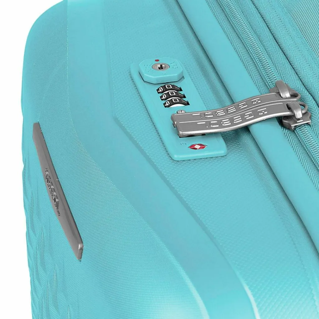 Gabol 4-Rollen Koffer|Hartgepäck<Queens 4 Rollen Trolley M 64.5 cm mit Dehnfalte verde menta