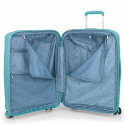 Gabol 4-Rollen Koffer|Hartgepäck<Queens 4 Rollen Trolley M 64.5 cm mit Dehnfalte verde menta