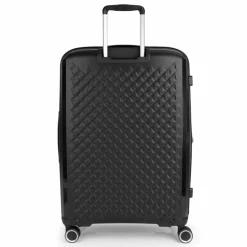 Gabol 4-Rollen Koffer|Hartgepäck<Queens 4 Rollen Trolley L 75 cm mit Dehnfalte negro