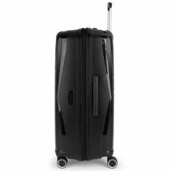 Gabol 4-Rollen Koffer|Hartgepäck<Queens 4 Rollen Trolley L 75 cm mit Dehnfalte negro