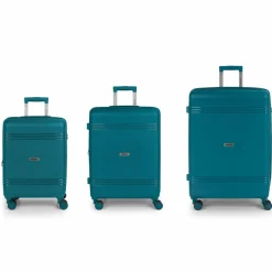 Gabol Koffersets Als Hartgepäck|Koffersets 3-Teilig<Saori 4 Rollen Kofferset 3-teilig mit Dehnfalte turquesa