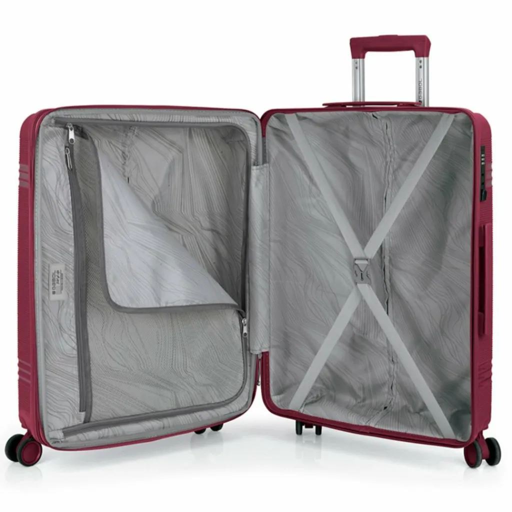 Sale Gabol Saori 4 Rollen Trolley M 66 cm mit Dehnfalte burdeos