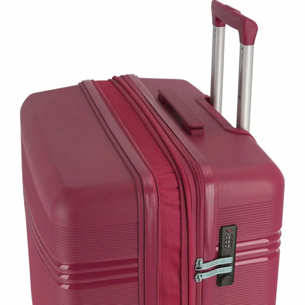 Sale Gabol Saori 4 Rollen Trolley M 66 cm mit Dehnfalte burdeos