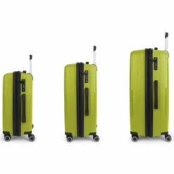 Gabol Koffersets 3-Teilig|Koffersets Als Hartgepäck<Shinyuu 4 Rollen Kofferset 3-teilig mit Dehnfalte verde