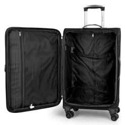 Gabol Koffersets Als Weichgepäck|Koffersets 3-Teilig<Zambia 4 Rollen Kofferset 3-teilig mit Dehnfalte negro