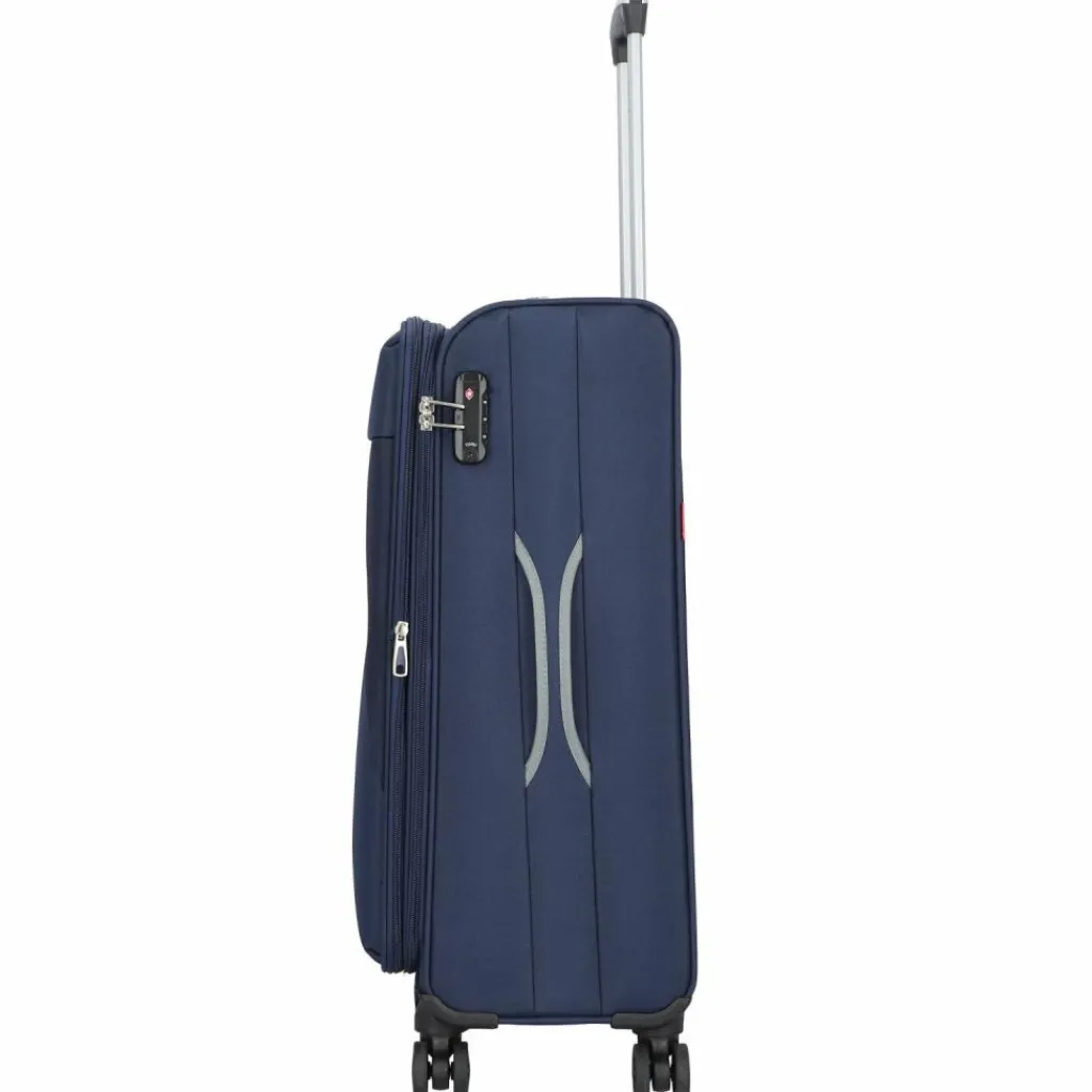 Gabol Weichgepäck|4-Rollen Koffer<Zambia 4-Rollen Trolley 69 cm blau