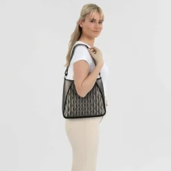 Sale Gabor Benira Schultertasche 29.5 cm metallic grey