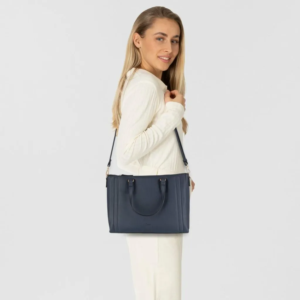 Gabor Shopper|Schultertaschen<Gillian Shopper Tasche 38 cm dark blue