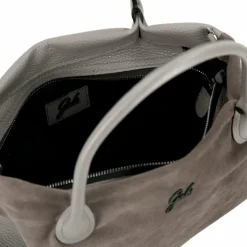 Outlet Gabs Arabella Schultertasche Leder 37 cm zinc