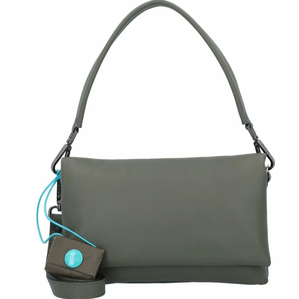 Hot Gabs Iduna Schultertasche M Leder 26 cm military