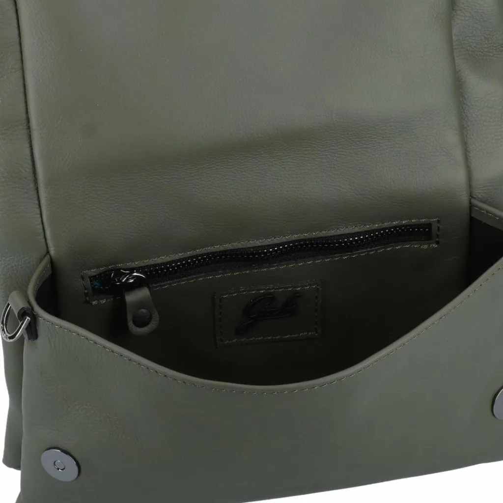 Hot Gabs Iduna Schultertasche M Leder 26 cm military