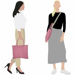 Gabs Shopper|Schultertaschen<Lydia Shopper Tasche M Leder 30 cm flamingo