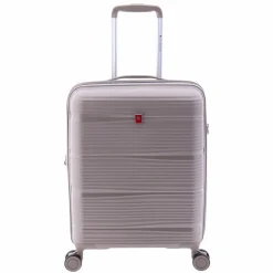 Gladiator 0800 4 Rollen Kabinentrolley 55 cm mit Dehnfalte beige