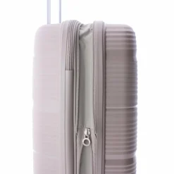 Gladiator 0800 4 Rollen Kabinentrolley 55 cm mit Dehnfalte beige