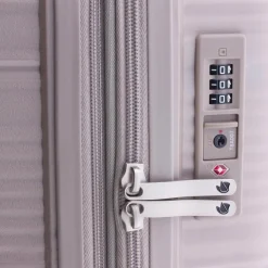 Gladiator 0800 4 Rollen Kabinentrolley 55 cm mit Dehnfalte beige