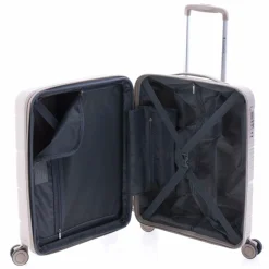 Gladiator 0800 4 Rollen Kabinentrolley 55 cm mit Dehnfalte beige