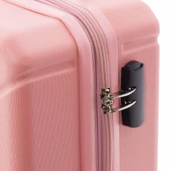 Discount Gladiator 2900 4 Rollen Kabinentrolley 55 cm mit Dehnfalte pink