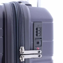 Best Gladiator 3800 4 Rollen Kabinentrolley 55 cm mit Dehnfalte grey