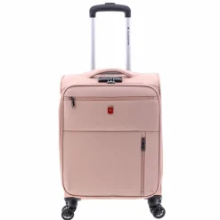 Gladiator 3700 4 Rollen Kabinentrolley 55 cm mit Dehnfalte pink