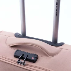 Gladiator 3700 4 Rollen Kabinentrolley 55 cm mit Dehnfalte pink