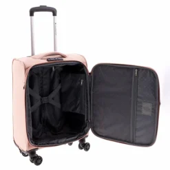 Gladiator 3700 4 Rollen Kabinentrolley 55 cm mit Dehnfalte pink