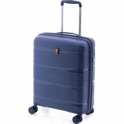Gladiator Hartgepäck Kabinengepäck|4-Rollen Kabinentrolleys<0800 4 Rollen Kabinentrolley 55 cm mit Dehnfalte blue