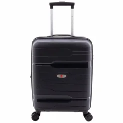 Clearance Gladiator 3800 4 Rollen Kabinentrolley 55 cm mit Dehnfalte black