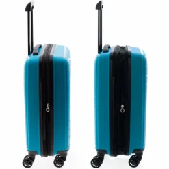 Gladiator Hartgepäck Kabinengepäck|4-Rollen Kabinentrolleys<1700 4 Rollen Kabinentrolley 55 cm mit Dehnfalte turquoise