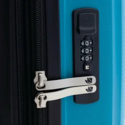 Gladiator Hartgepäck Kabinengepäck|4-Rollen Kabinentrolleys<1700 4 Rollen Kabinentrolley 55 cm mit Dehnfalte turquoise