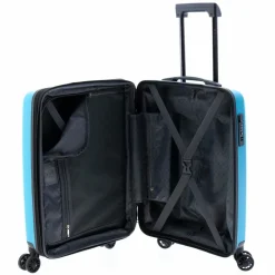 Gladiator Hartgepäck Kabinengepäck|4-Rollen Kabinentrolleys<1700 4 Rollen Kabinentrolley 55 cm mit Dehnfalte turquoise