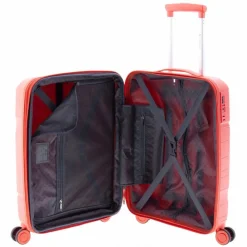 Gladiator Hartgepäck Kabinengepäck|4-Rollen Kabinentrolleys<3800 4 Rollen Kabinentrolley 55 cm mit Dehnfalte coral