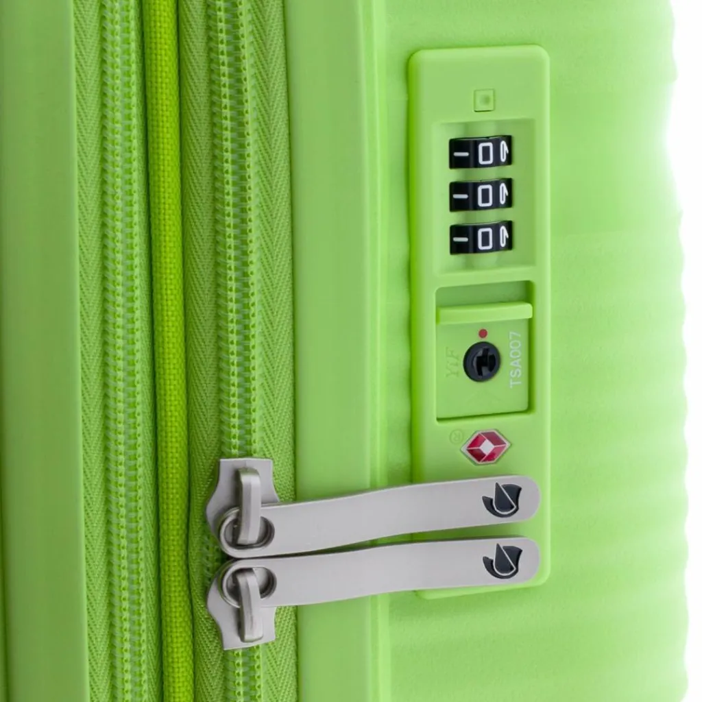 Gladiator Hartgepäck Kabinengepäck|4-Rollen Kabinentrolleys<0800 4 Rollen Kabinentrolley 55 cm mit Dehnfalte light green