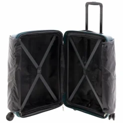 Gladiator 4-Rollen Koffer|Hartgepäck<5000 4 Rollen Trolley 63 cm mit Dehnfalte petrol