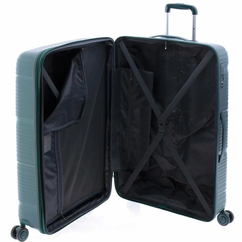 Gladiator 4-Rollen Koffer|Hartgepäck<0800 4 Rollen Trolley 76 cm mit Dehnfalte green