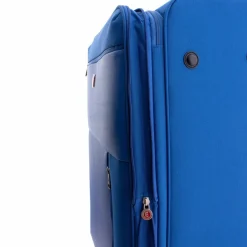 Clearance Gladiator 3700 4 Rollen Trolley 78 cm mit Dehnfalte blue