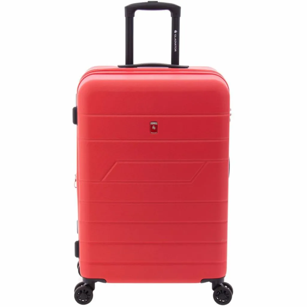 Best Gladiator 4300 4 Rollen Trolley 65 cm mit Dehnfalte red