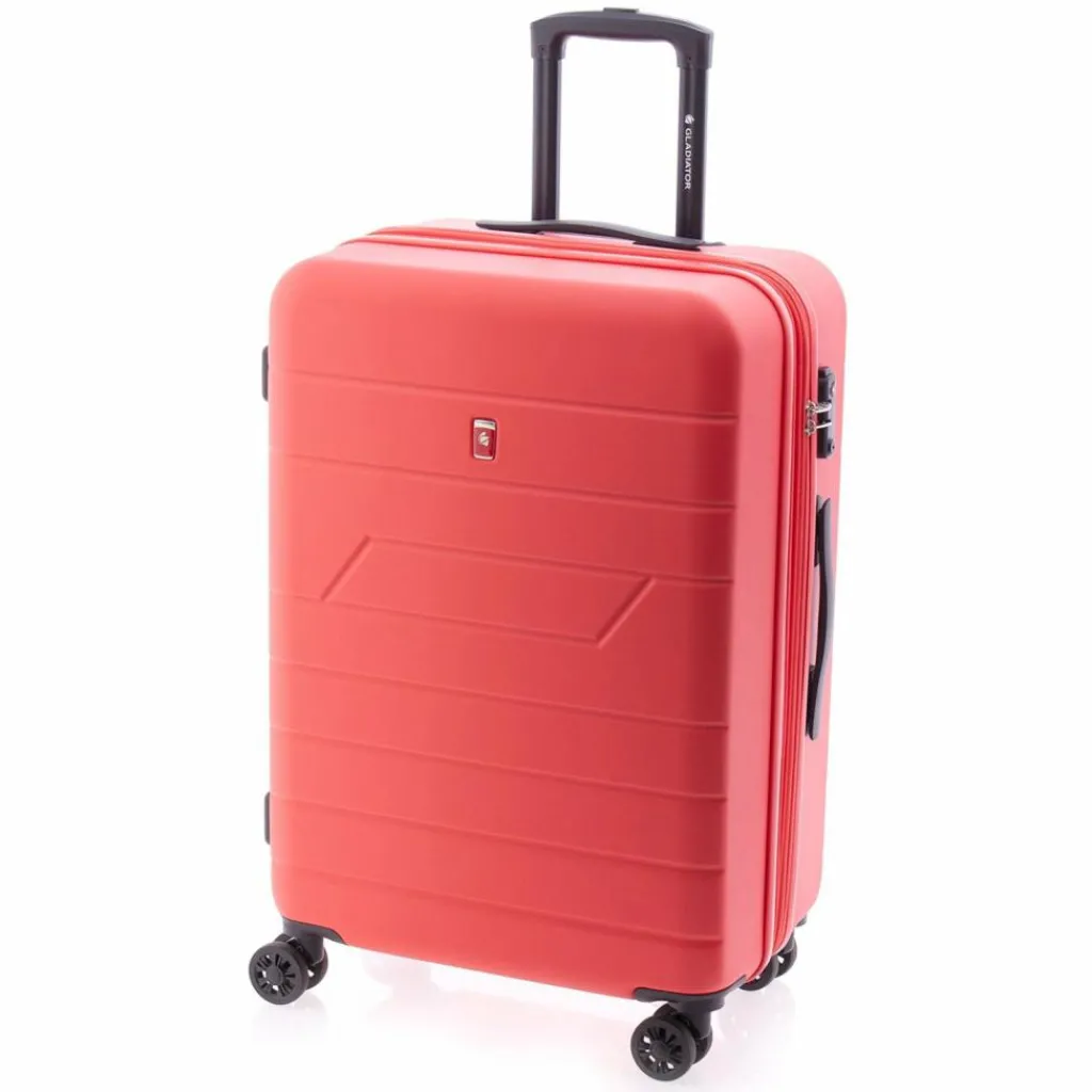 Best Gladiator 4300 4 Rollen Trolley 65 cm mit Dehnfalte red