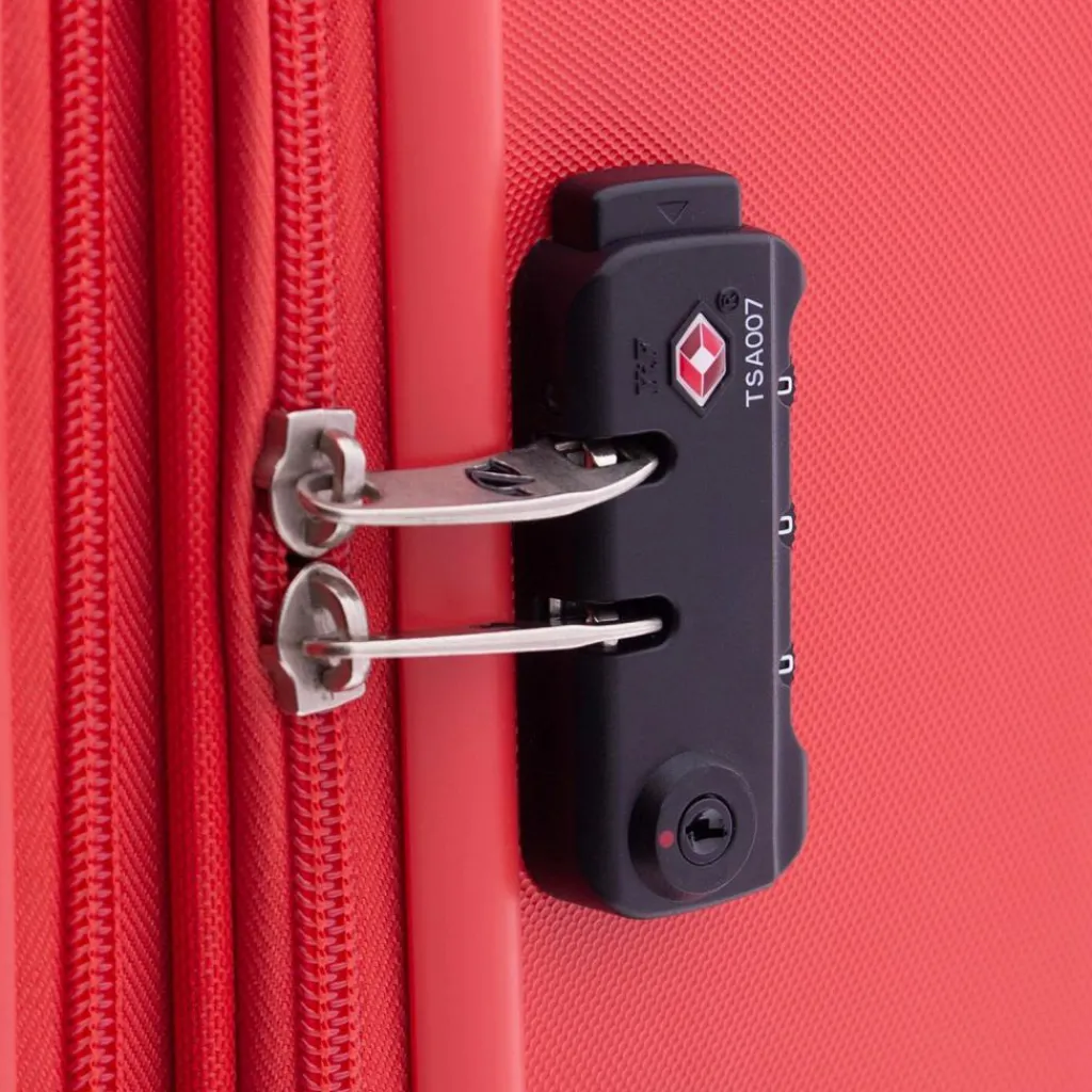 Best Gladiator 4300 4 Rollen Trolley 65 cm mit Dehnfalte red