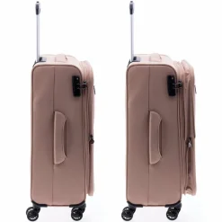 Gladiator Weichgepäck|4-Rollen Koffer<3700 4 Rollen Trolley 66 cm mit Dehnfalte pink