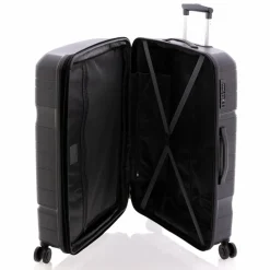 New Gladiator 3800 4 Rollen Trolley 77 cm mit Dehnfalte black