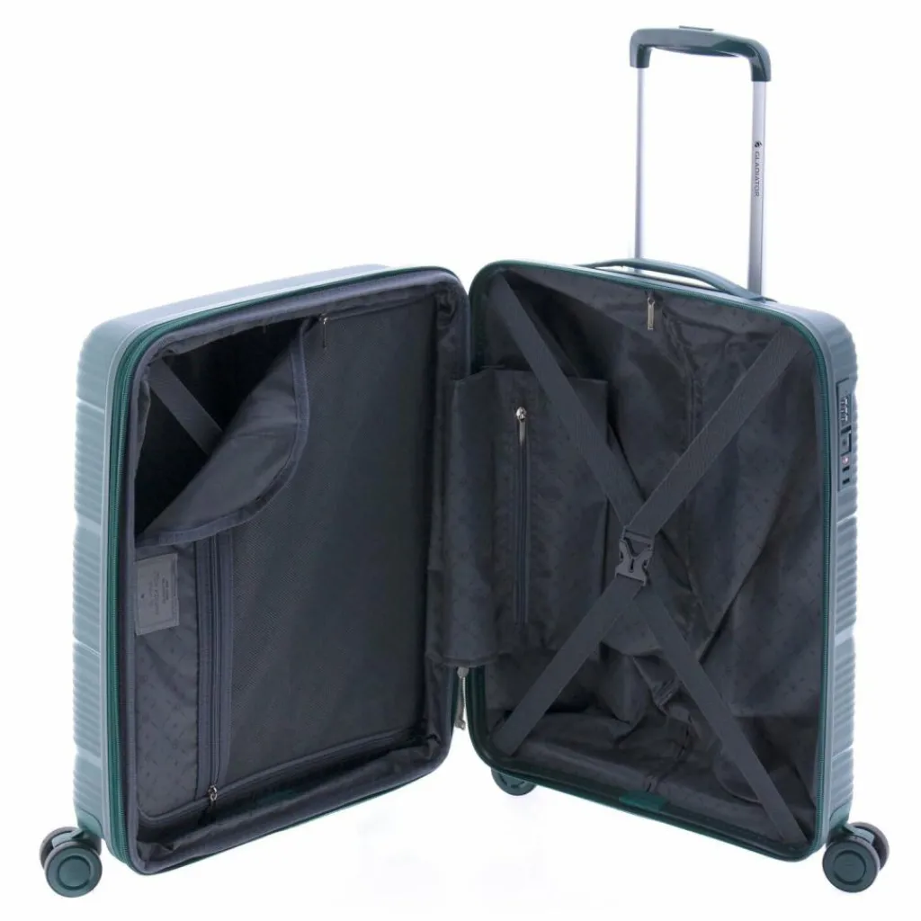 Best Gladiator 0800 4 Rollen Trolley 55 cm mit Dehnfalte green