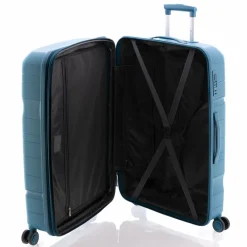 Discount Gladiator 3800 4 Rollen Trolley 77 cm mit Dehnfalte bondi blue