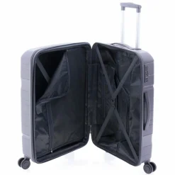 Gladiator Hartgepäck|4-Rollen Koffer<3800 4 Rollen Trolley 77 cm mit Dehnfalte grey